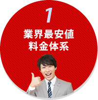 業界最安値料金体系